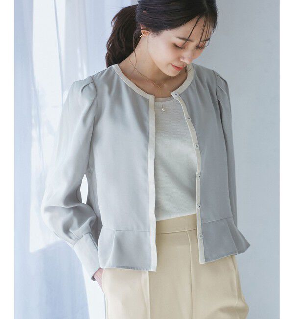 Rope&rsquo;Picnic「ジャケットみたいに着れるブラウス」|シャツ・ブラウス|