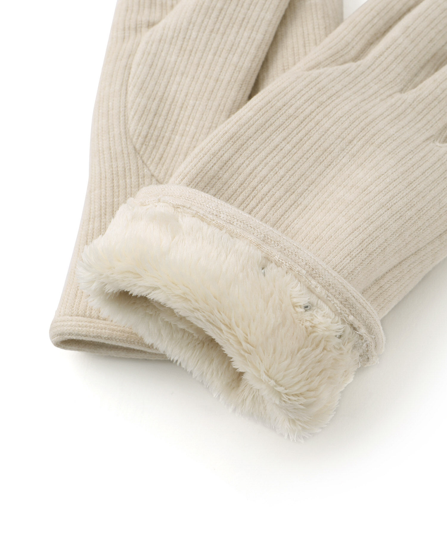 ROPE PICNIC PASSAGE「パール/リブジャージーグローブ」|手袋|