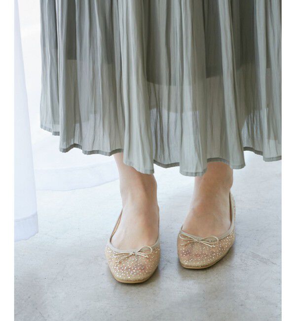ROPE PICNIC PASSAGE「【AIRina/エアリーナ】軽くてやわらかいシアーグリッターバレエシューズ」|バレエシューズ|