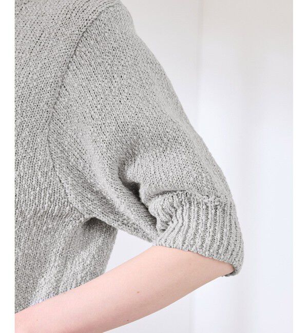 Rope&rsquo;Picnic「ラメ混綿ニットハーフスリーブプルオーバー」|ニット・セーター|