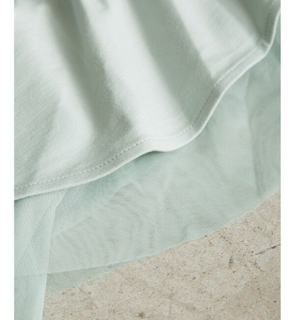 Rope&rsquo;Picnic「【UVカット・接触冷感】Cutee チュールフリルトップス」|Tシャツ・カットソー|