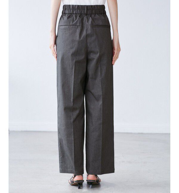Rope&rsquo;Picnic「【UVカット・接触冷感】タックチノワイドパンツ」|チノ|