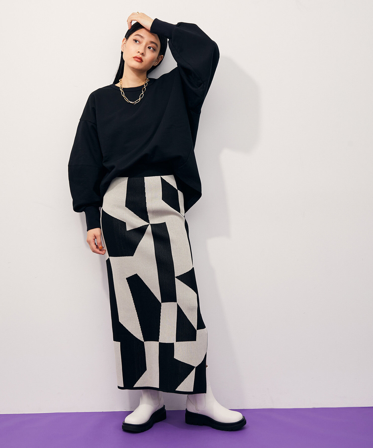 ADAM ET ROPE'「〈追加〉トラックソールストレッチブーツ」|その他|