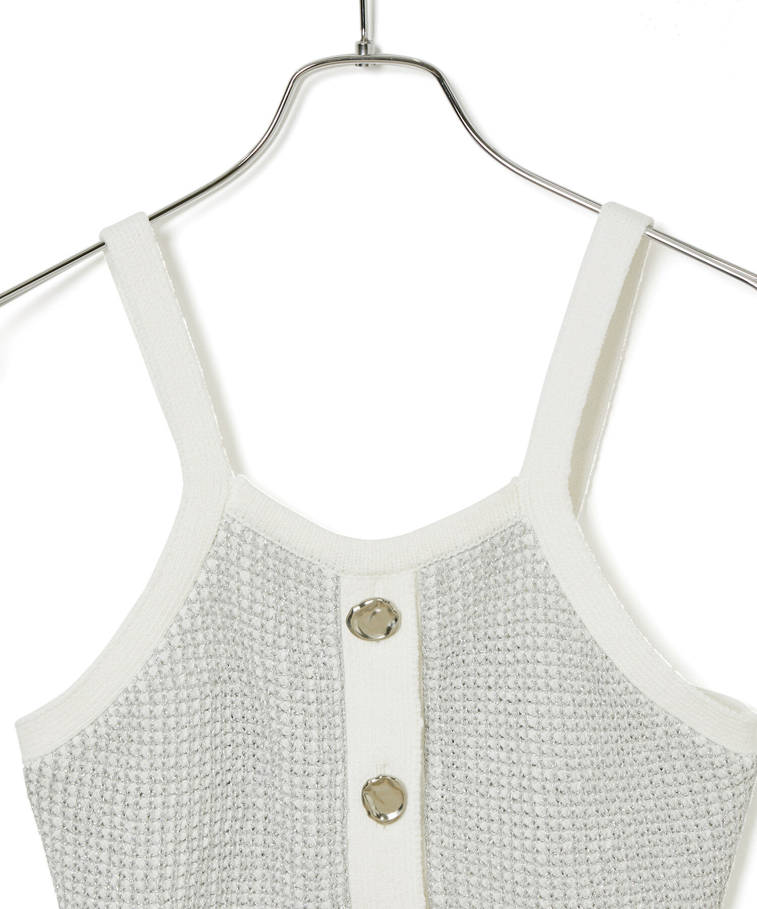 ADAM ET ROPE'「ラメパターンニットキャミ」|キャミソール|