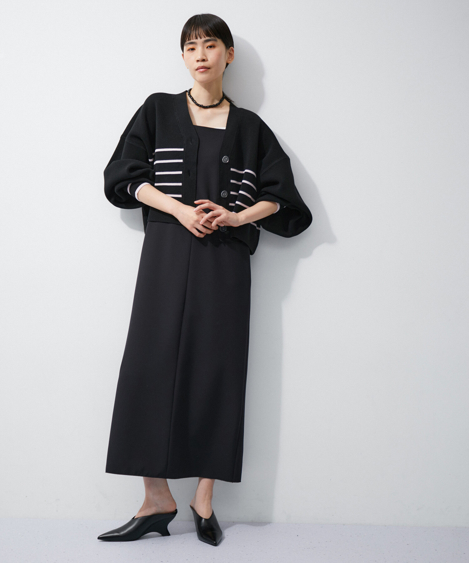 ADAM ET ROPE'「ミラノリブニットカーディガン」|カーディガン|