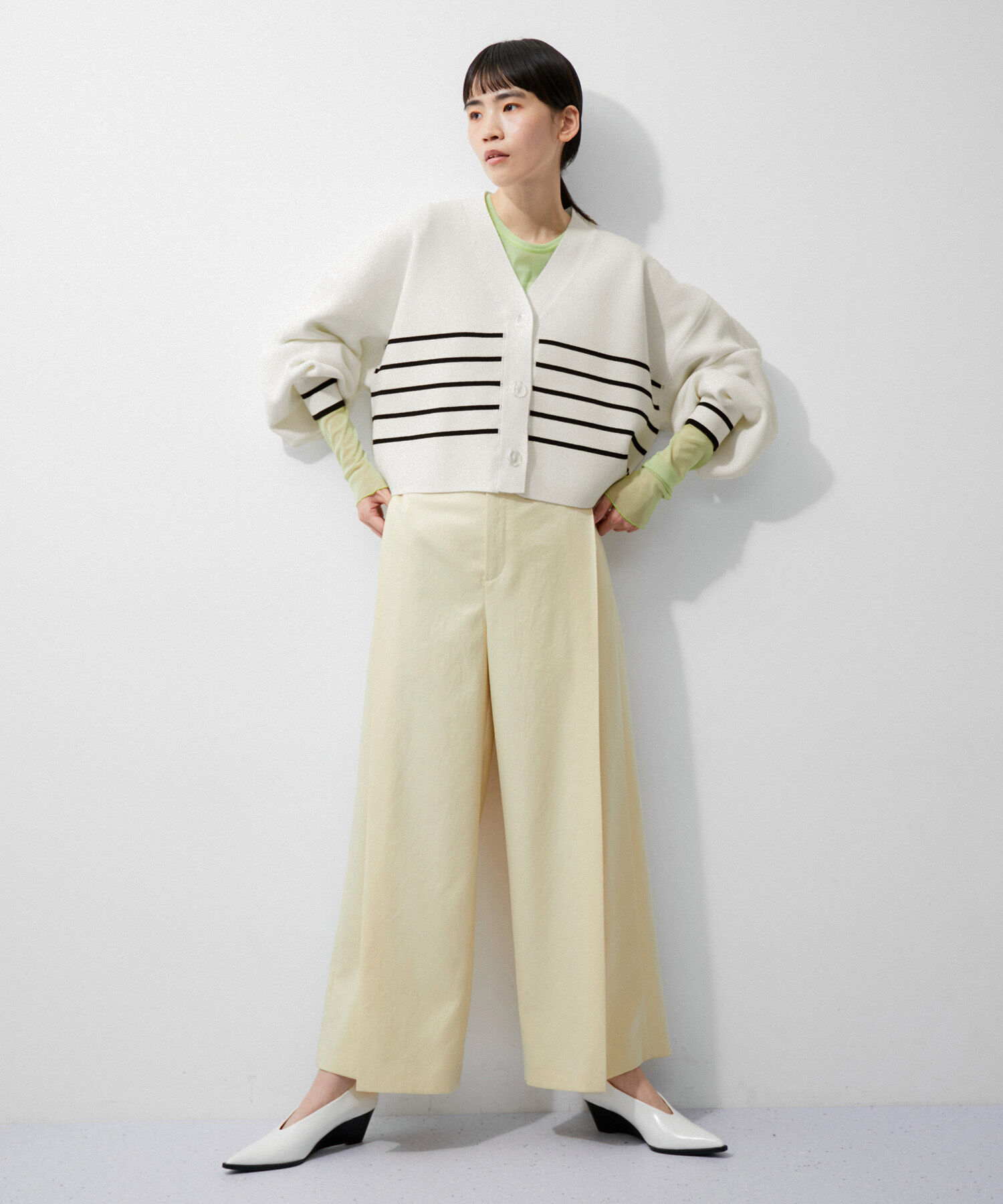 ADAM ET ROPE'「ミラノリブニットカーディガン」|カーディガン|