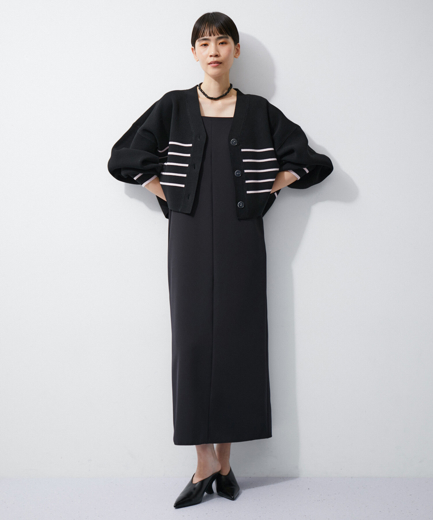 ADAM ET ROPE'「ミラノリブニットカーディガン」|カーディガン|