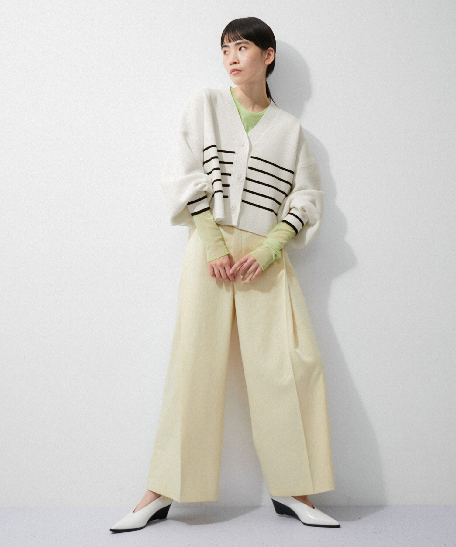 ADAM ET ROPE'「ミラノリブニットカーディガン」|カーディガン|