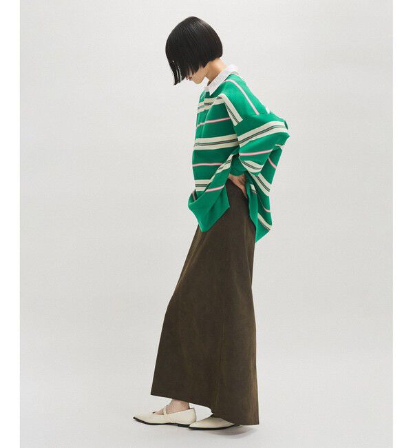 ADAM ET ROPE'「シンセティックスエードペンシルマキシスカート」|スカート|