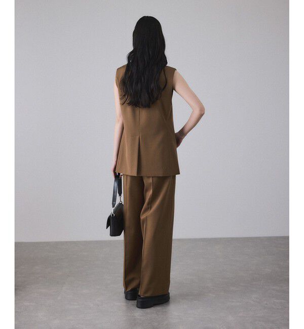 ADAM ET ROPE'「NIKKE GABARDINE SLACKS」|スラックス|