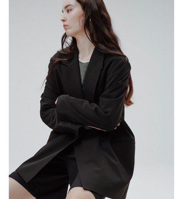 ADAM ET ROPE'「【サステナブル】ダブルブレストジャケット」|テーラードジャケット|