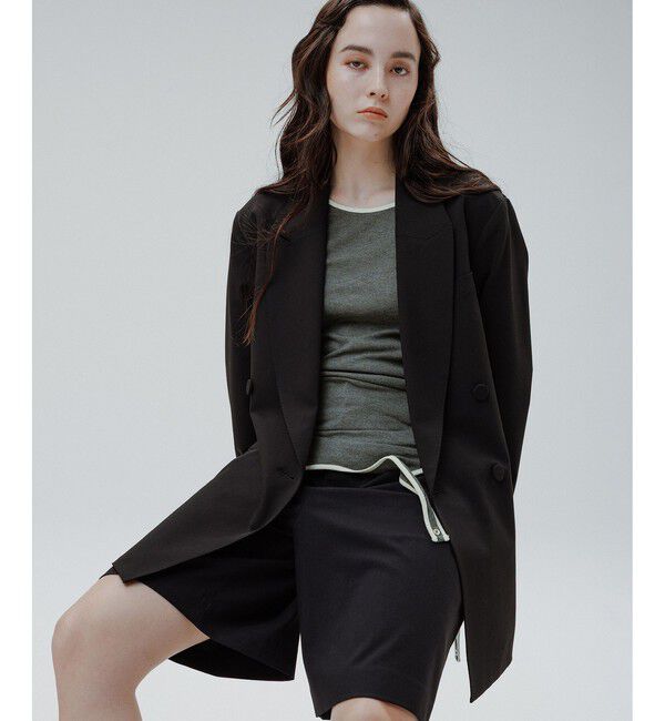 ADAM ET ROPE'「【サステナブル】ダブルブレストジャケット」|テーラードジャケット|