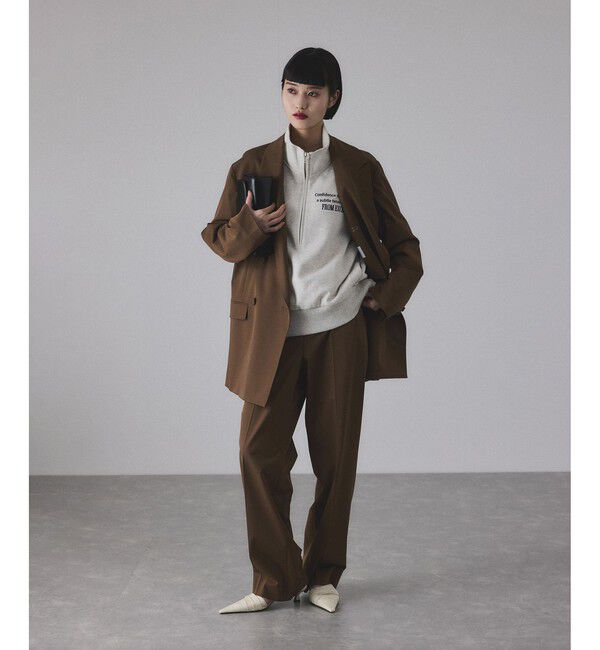 ADAM ET ROPE'「【サステナブル】ダブルブレストジャケット」|テーラードジャケット|