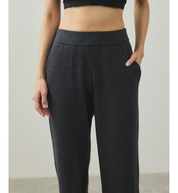 ADAM ET ROPE'「【EMOELLE】ウールニットパンツ」|チノ|