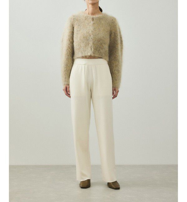 ADAM ET ROPE'「【EMOELLE】ウールニットパンツ」|チノ|