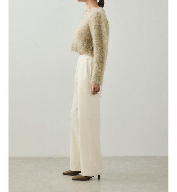 ADAM ET ROPE'「【EMOELLE】ウールニットパンツ」|チノ|