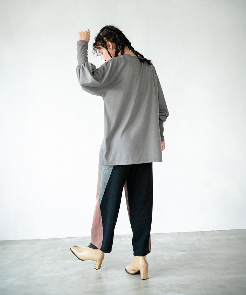  「2WAY配色ニットパンツ」|その他|