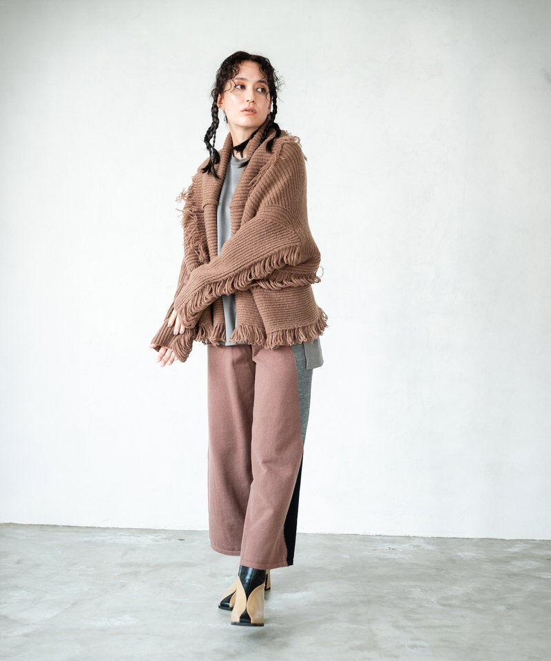  「2WAY配色ニットパンツ」|その他|