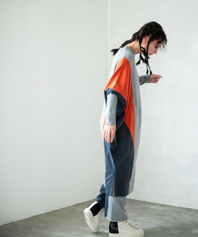  「2WAY配色ニットパンツ」|その他|