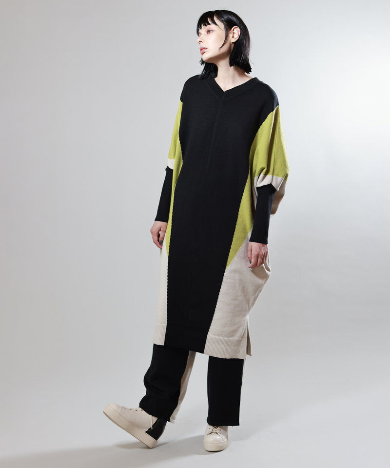  「2WAY配色ニットパンツ」|その他|