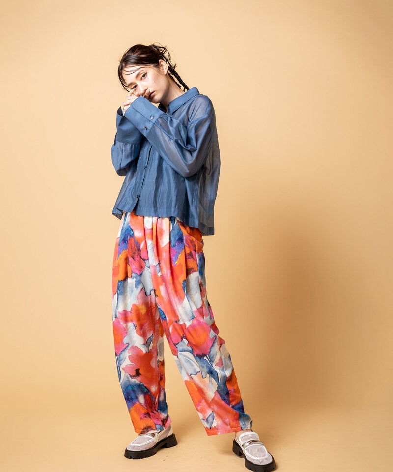  「プリントタックパンツ」|その他|