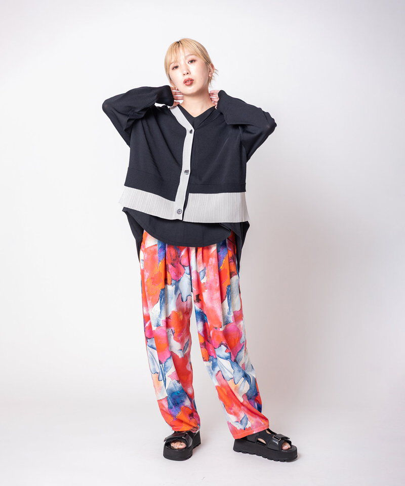  「プリントタックパンツ」|その他|