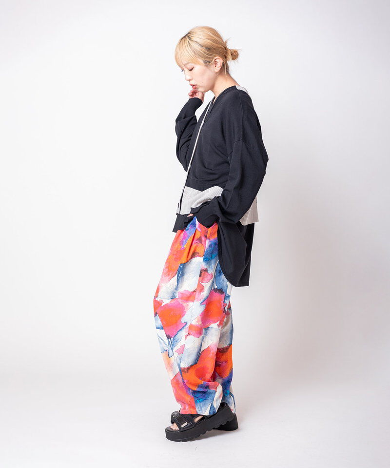  「プリントタックパンツ」|その他|