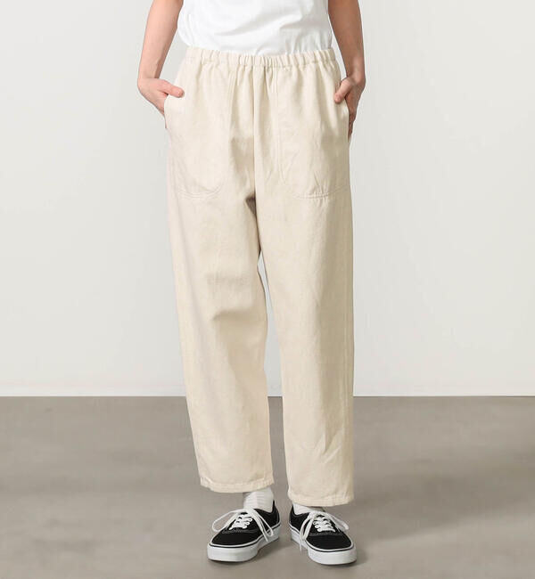 DANTON「DANTON | コットンリネン イージーパンツ WOMEN」|チノ|