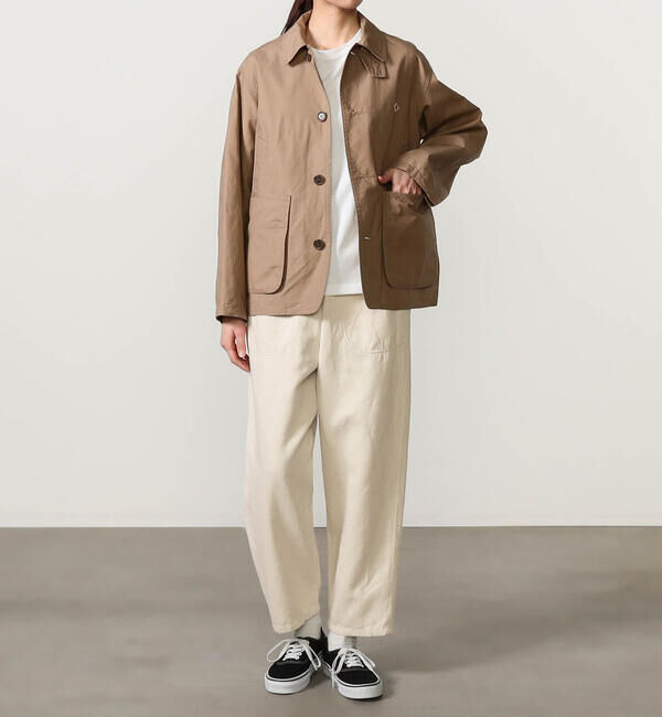 DANTON「DANTON | コットンリネン イージーパンツ WOMEN」|チノ|