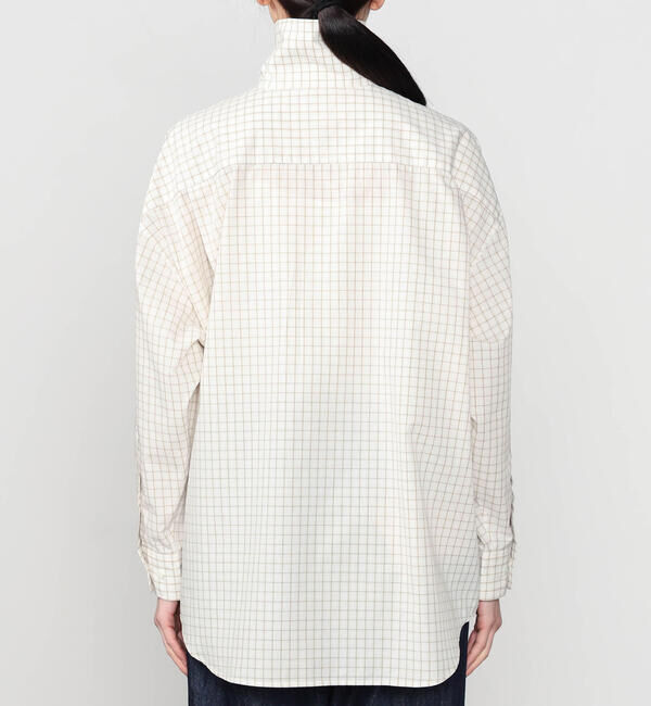 GYMPHLEX「Gymphlex | ハーフジップ 長袖チェックシャツ WOMEN」|シャツ・ブラウス|