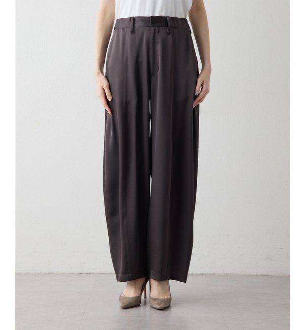 Drawing Numbers「【Drawing Numbers】ダブルサテンコクーンパンツ」|チノ|