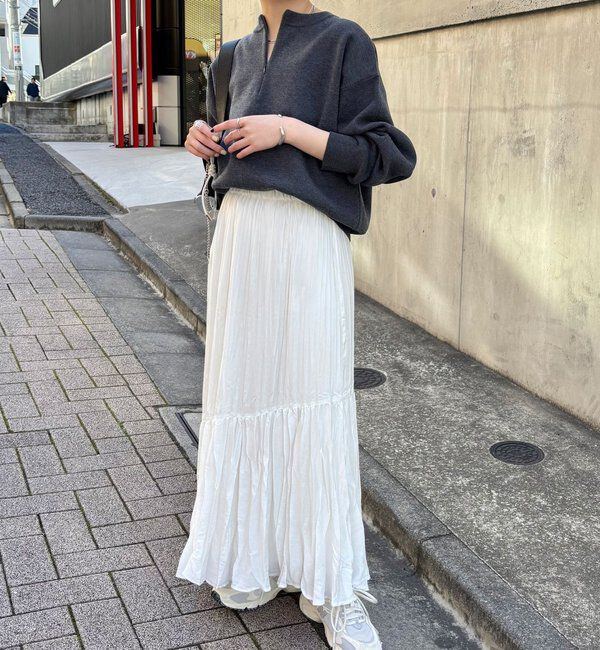  「《総売上数1.6万枚突破！》ジップスウェットライクニット」|ニット・セーター|