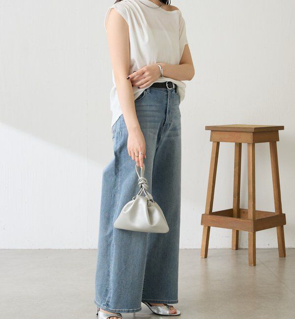  「【上品見えカットソー/シアー】アシメタックフレンチカットソー」|Tシャツ・カットソー|