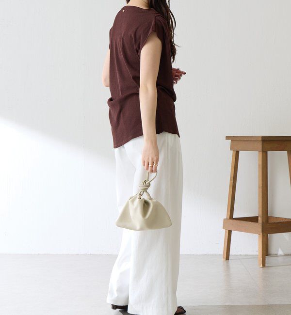  「【上品見えカットソー/シアー】アシメタックフレンチカットソー」|Tシャツ・カットソー|