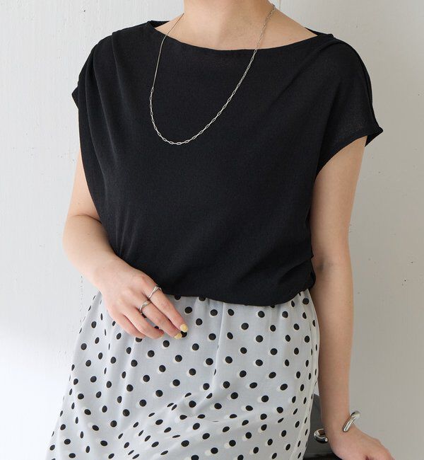  「【上品見えカットソー/シアー】アシメタックフレンチカットソー」|Tシャツ・カットソー|