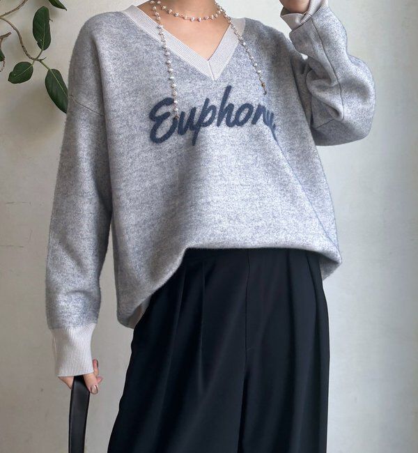  「【WEB限定】ロゴシャギーニット」|ニット・セーター|