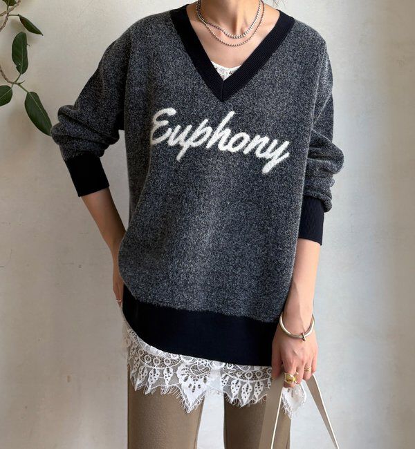  「【WEB限定】ロゴシャギーニット」|ニット・セーター|