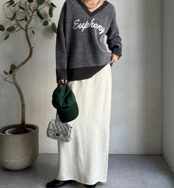  「【WEB限定】ロゴシャギーニット」|ニット・セーター|