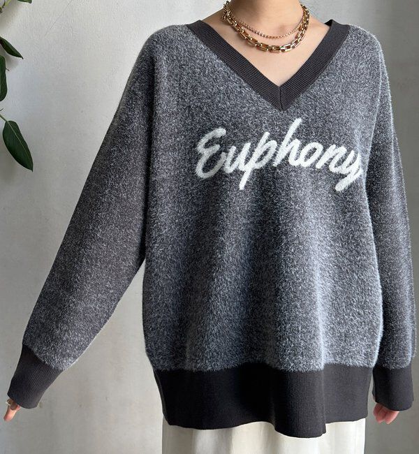  「【WEB限定】ロゴシャギーニット」|ニット・セーター|