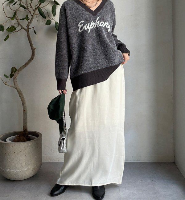  「【WEB限定】ロゴシャギーニット」|ニット・セーター|