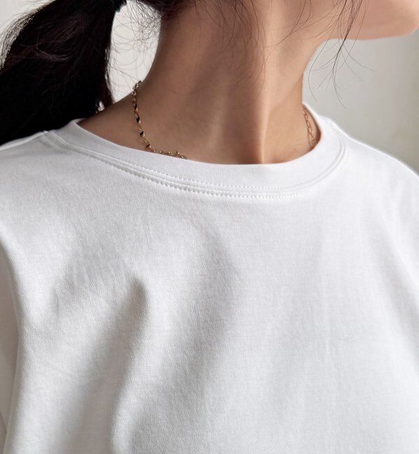  「【WEB限定】Vネック裏毛&times;レースロンTEEセット」|Tシャツ・カットソー|