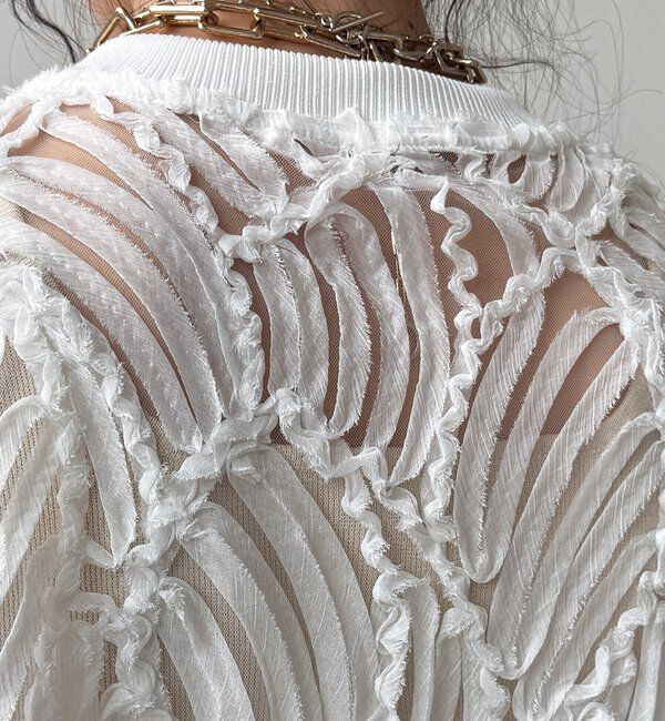  「【WEB限定】ジャガードチュニックベスト」|ブルゾン・スタジャン|