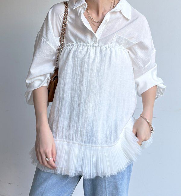  「マルチWAYフリルトップス」|シャツ・ブラウス|