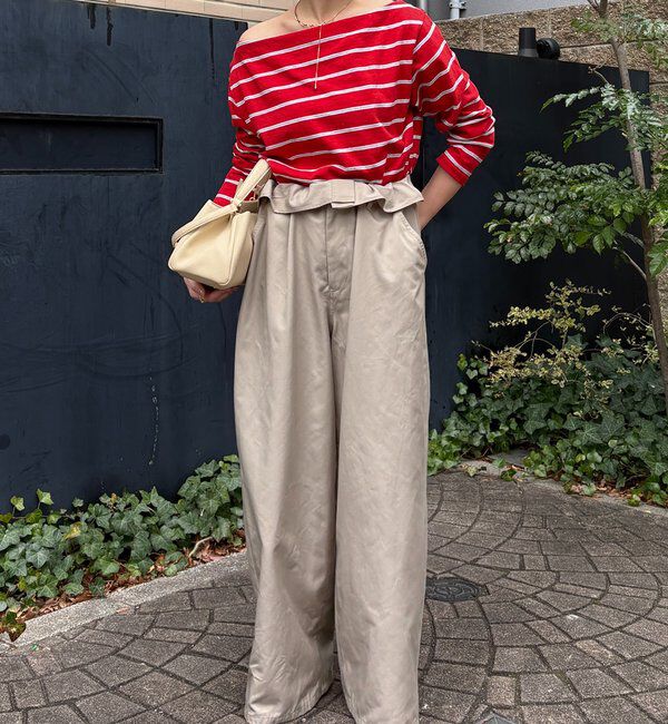  「マルチボーダーオフショルTEE」|Tシャツ・カットソー|