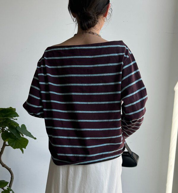  「マルチボーダーオフショルTEE」|Tシャツ・カットソー|