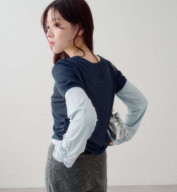  「レイヤードカットソーSET」|Tシャツ・カットソー|