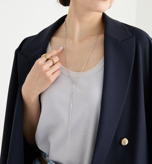  「【アレンジ自在】コンビチェーンマルチネックレス」|ブローチ・コサージュ|