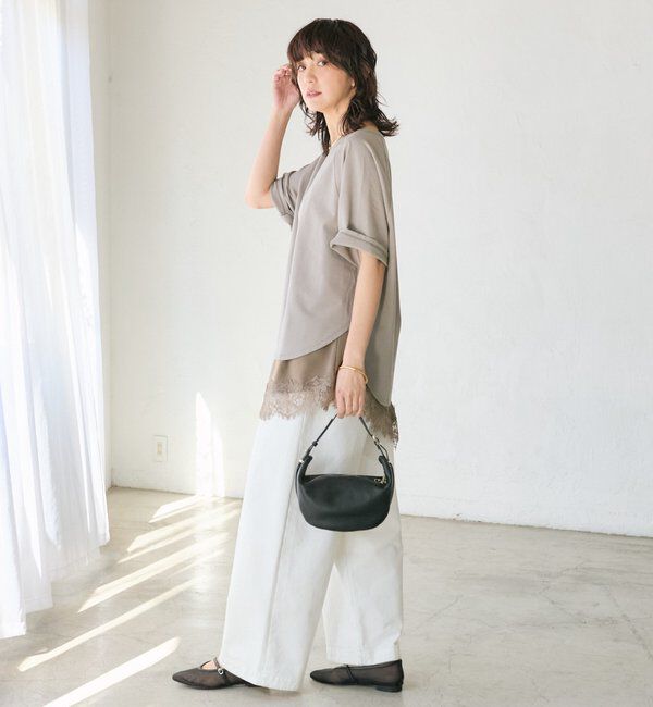  「予約【ご好評につき追加販売決定！】バイアスヘムレースキャミソール」|シャツ・ブラウス|