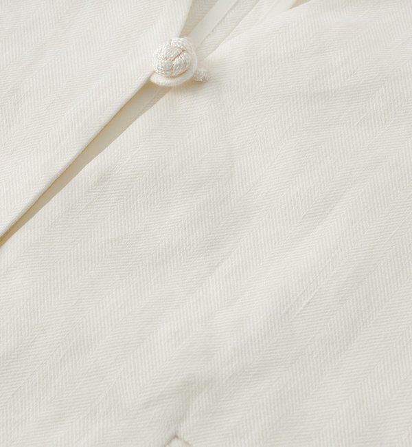  「予約【軽量/通気性抜群】ペーパーリネンノーカラージャケット」|テーラードジャケット|