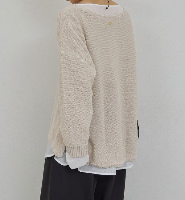  「【手洗い可】コットンメッシュプルオーバー」|ニット・セーター|